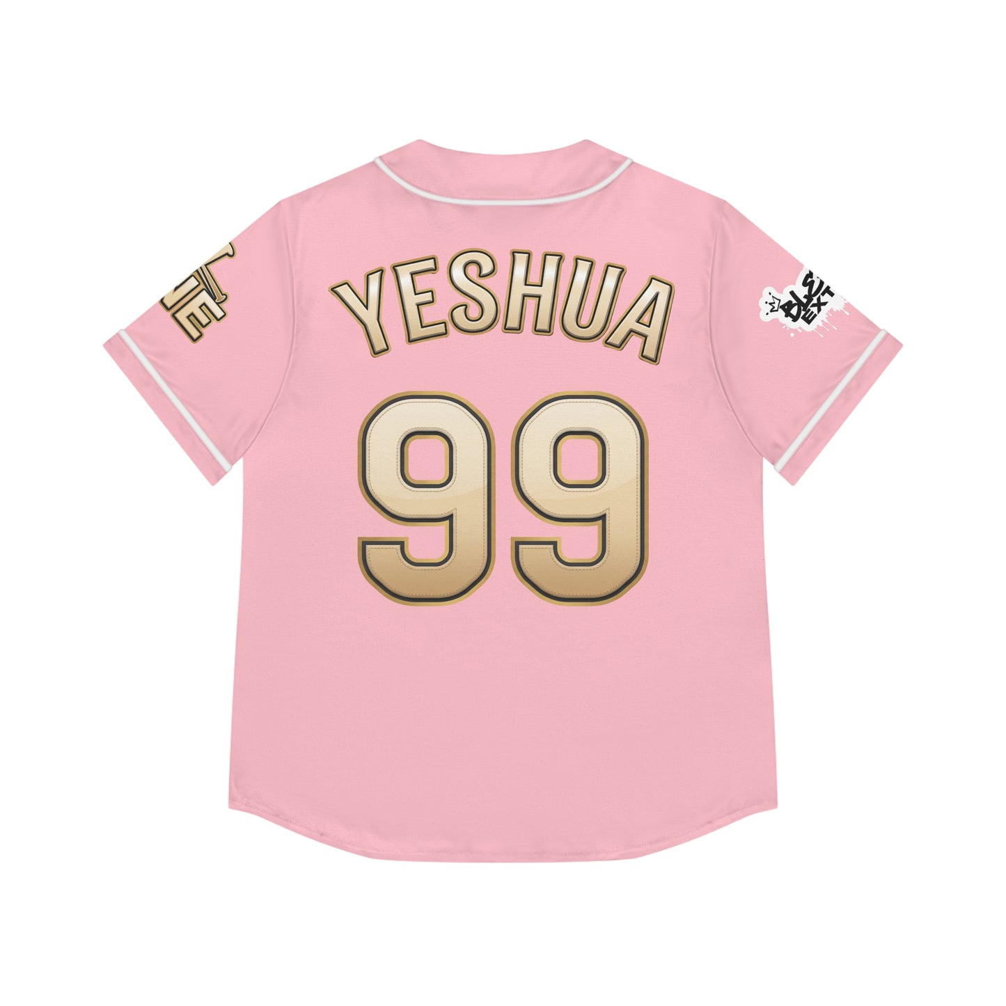 “Faith in the Ninth – Pink Edition” Baseball Jersey (AOP)