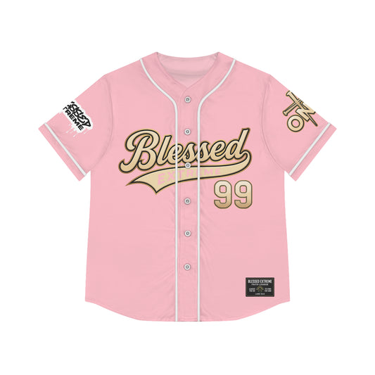 “Faith in the Ninth – Pink Edition” Baseball Jersey (AOP)