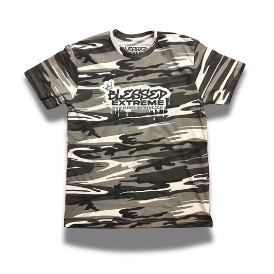 Grey CAMO Blessed Extreme T-Shirt