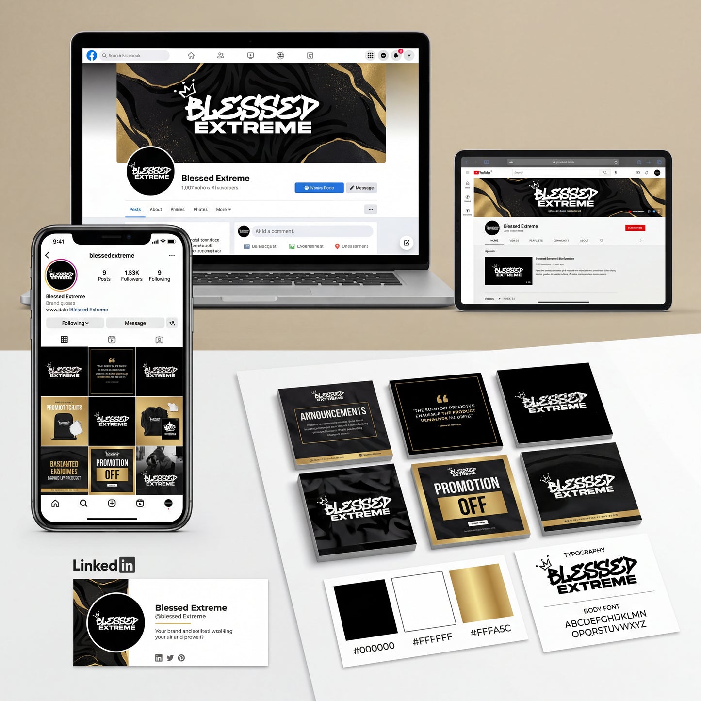 Blessed Extreme Digital Brand Kit